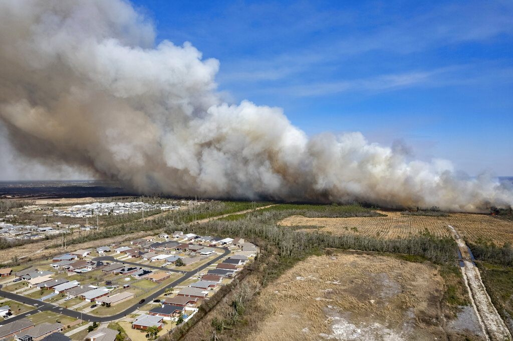 Los incendios en Florida se han concentrado en la localidad de Panama City. (AP)