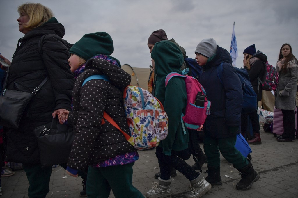 Migración en Ucrania. (AFP)
