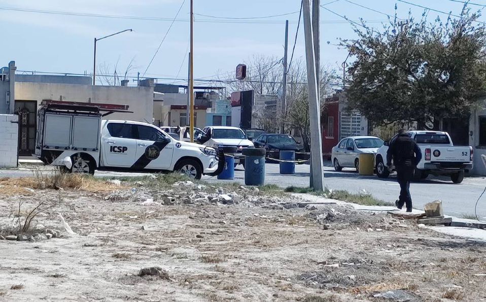 Agentes ministeriales arribaron al lugar tras el reporte de detonaciones de armas de fuego. Foto: Agustín Martínez