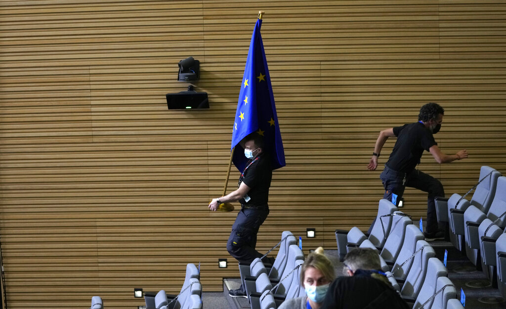 Bandera de Unión Europea. | AP
