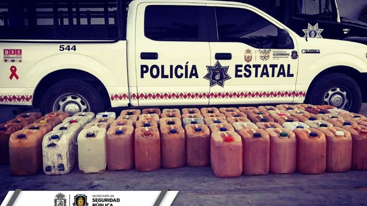En Guerrero, decomisan mil 300 litros de combustible