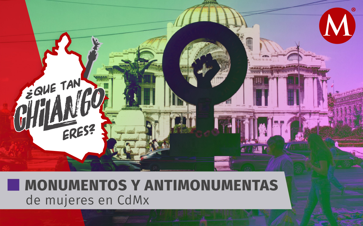 En Paseo de la Reforma hay al menos 12 figuras de mujeres. | Foto: Cuartoscuro Diseño: Oscar