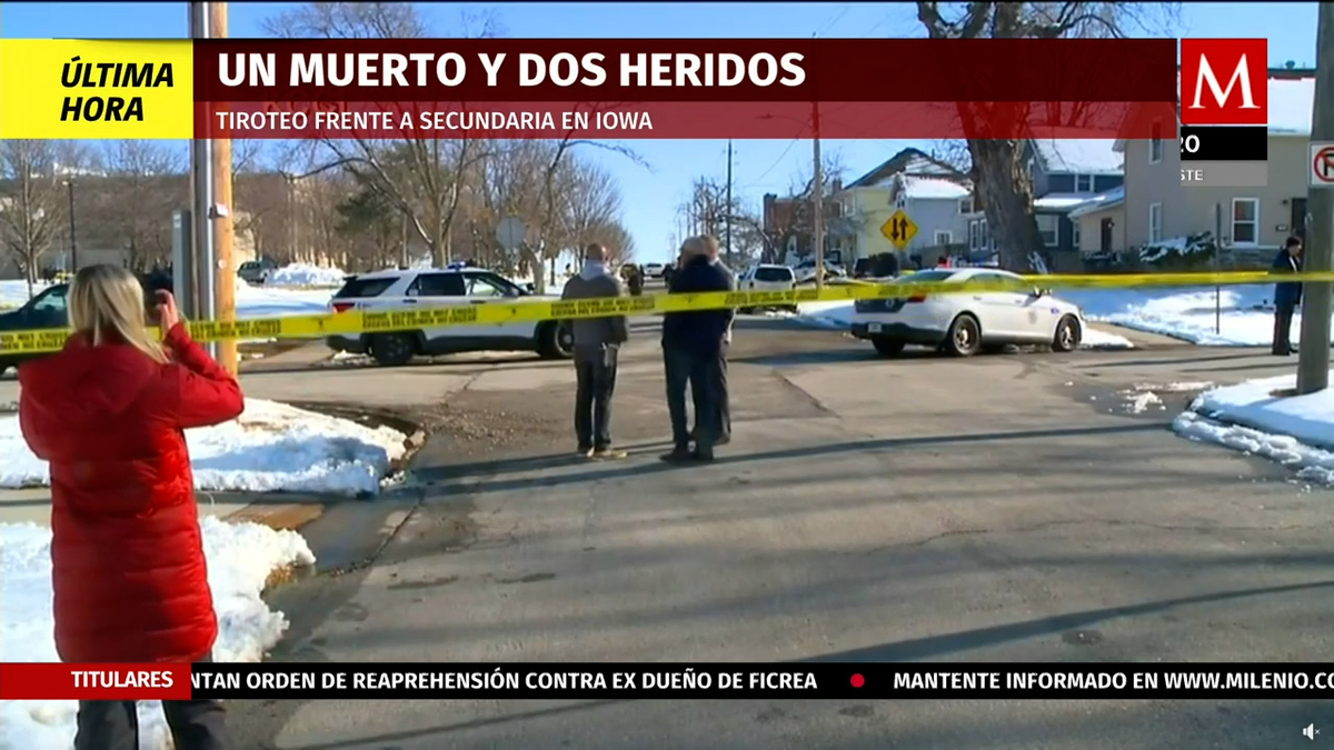 Tiroteo en escuela secundaria de Iowa deja un muerto y dos heridos