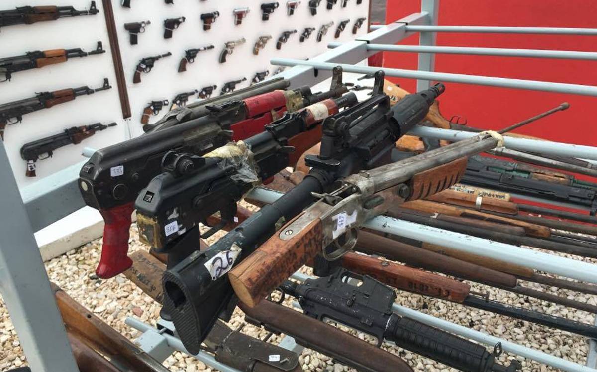 Armas incautadas.-