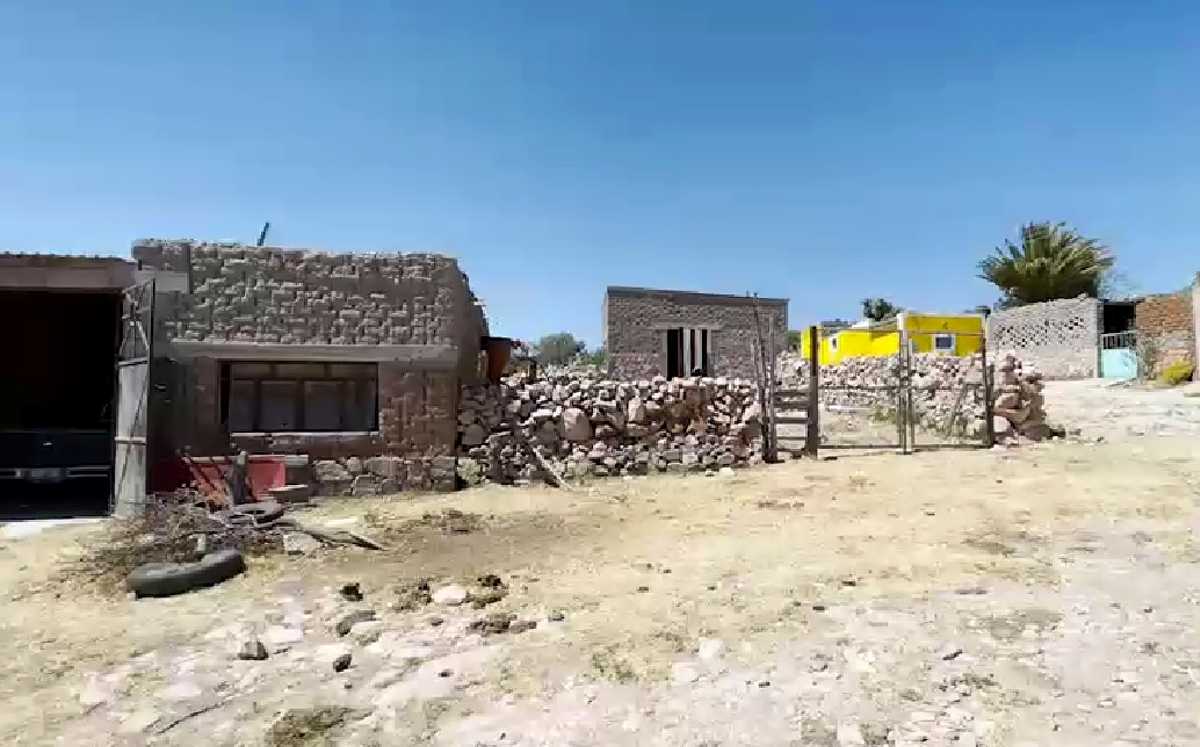 Las casas en la comunidad de Sarabia, Zacatecas, fueron saqueadas. (Especial)