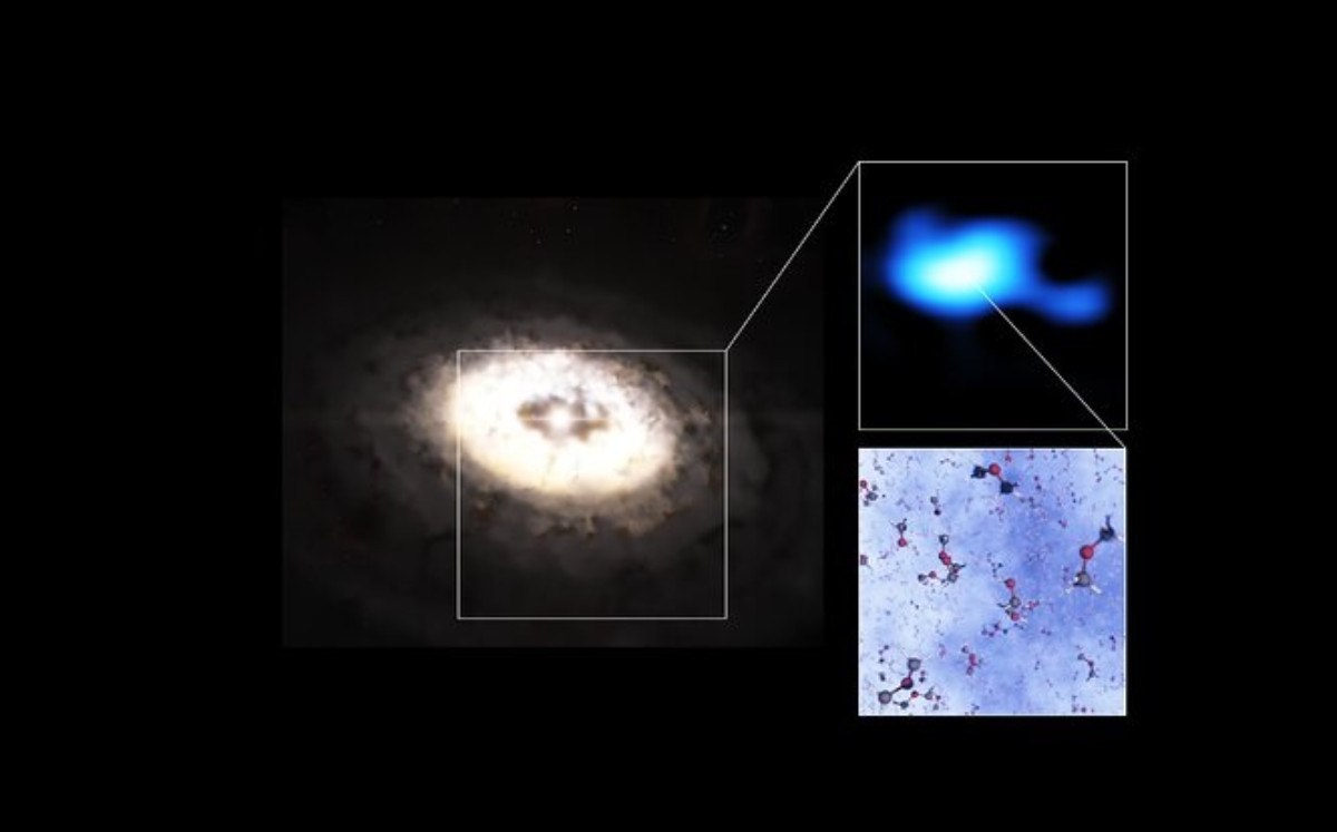 Descubren la mayor molécula en un disco de formación de planetas