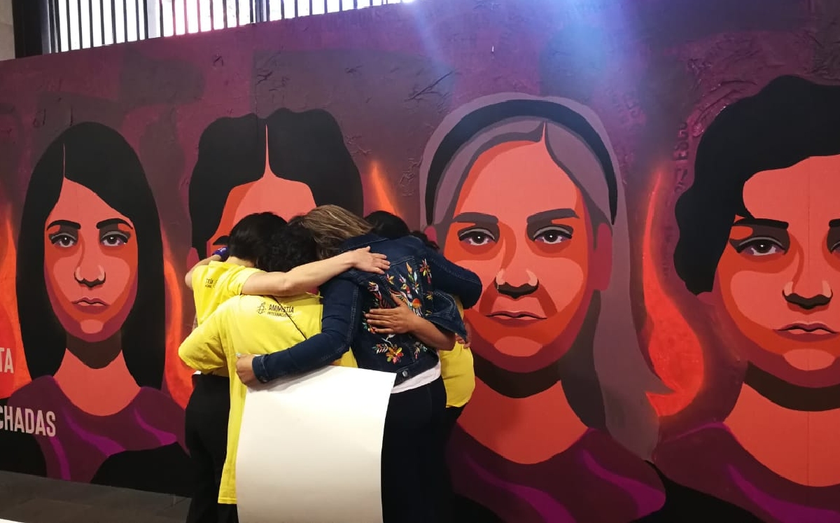 Develación del mural en el Museo de Memoria y Tolerancia en la Ciudad de México. | Ariana Pérez