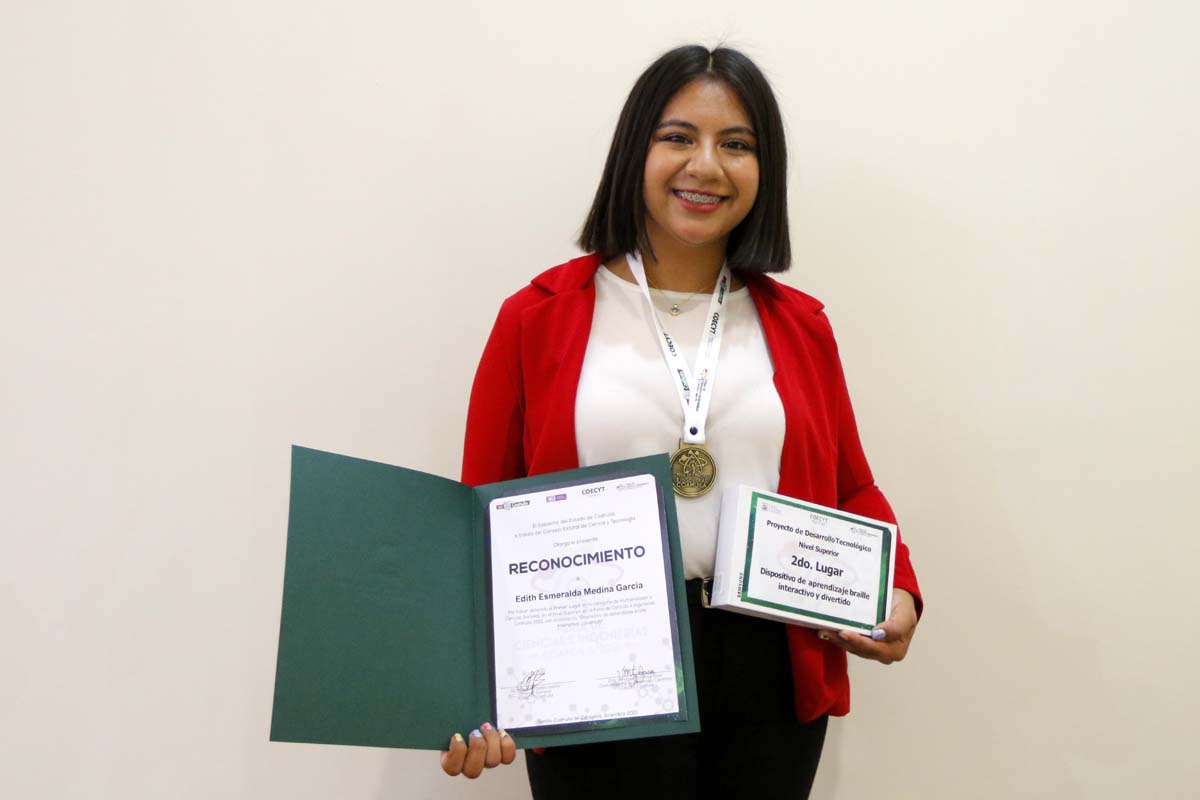 Edith Medina García, estudiante del Instituto Tecnológico de La Laguna de la carrera de Ingeniería Mecánica. (Manuel Guadarrama)
