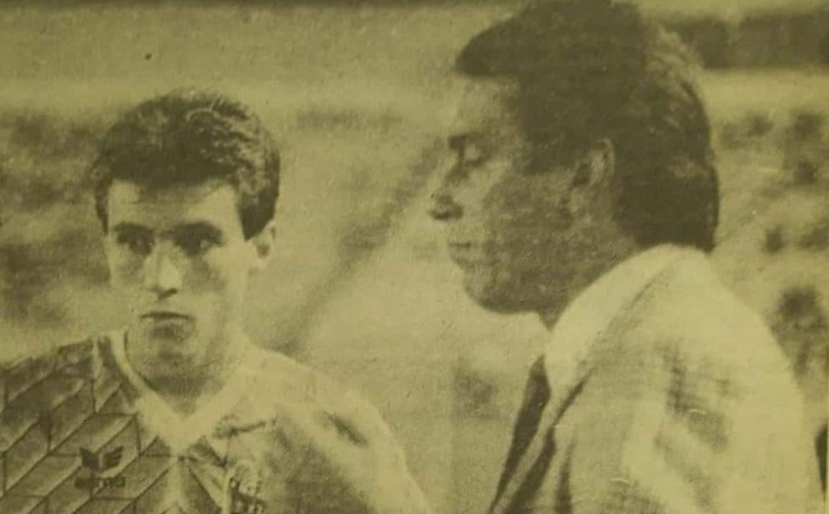 Joaquín del Olmo y Tomás Boy, con el Tampico-Madero en 1990.