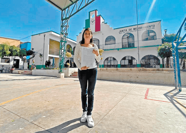 La joven que se inconformó por la exclusión de la mitad de habitantes. AMÍLZAR SALAZAR
