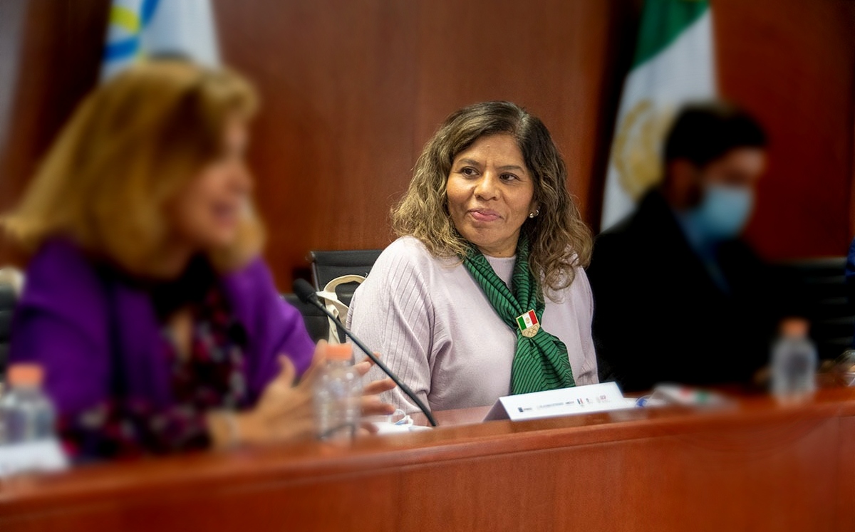 María José Alcalá, presidente del COM (Twitter @COM_Mexico)