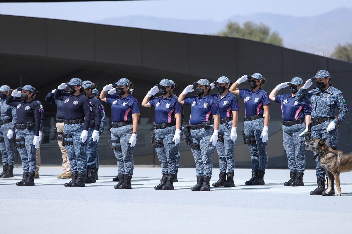 Mujeres policías de Hidalgo. (Cortesía)