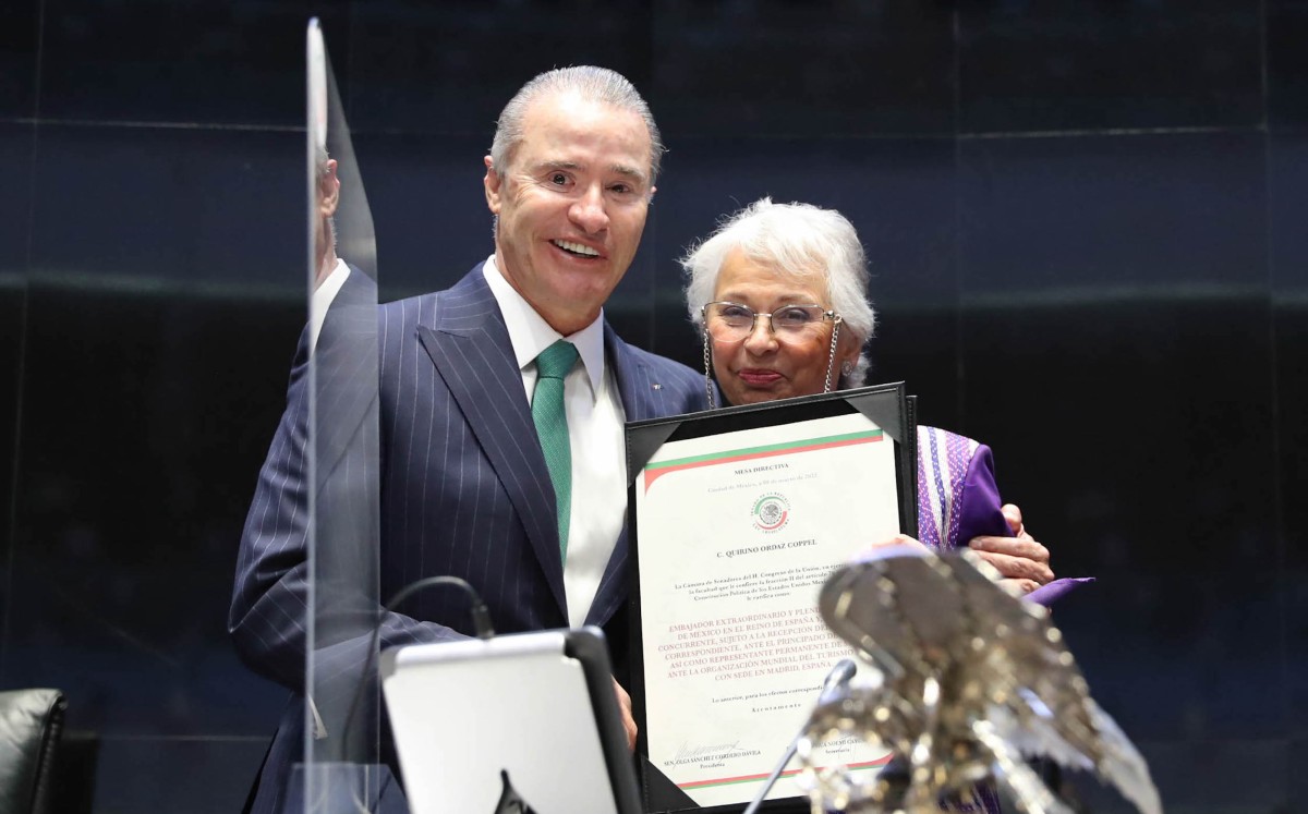 Quirino Ordaz fue ratificado por el senado como embajador de México en España. | Especial