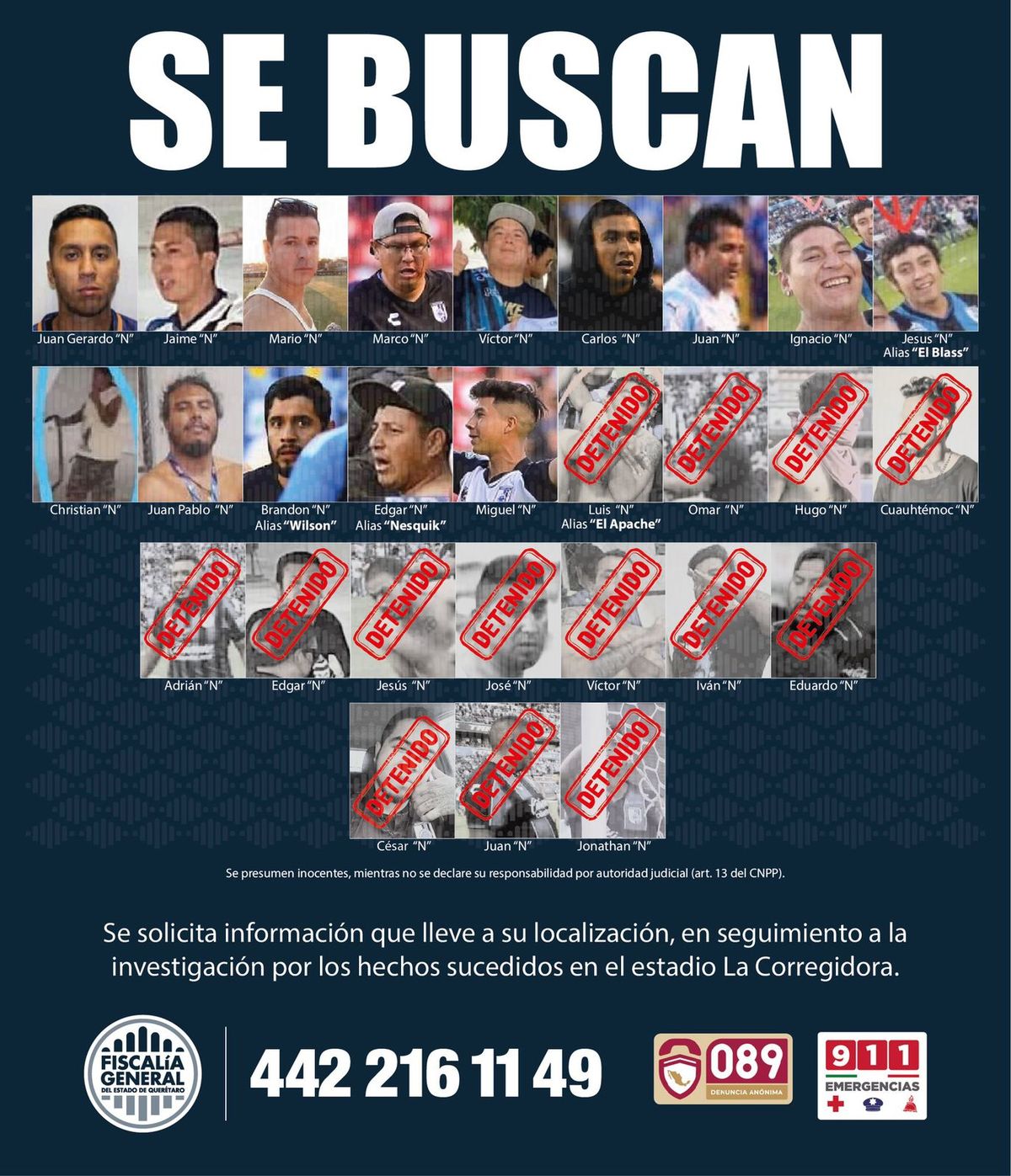 Se busca a 14 personas. (Estrella Álvarez)