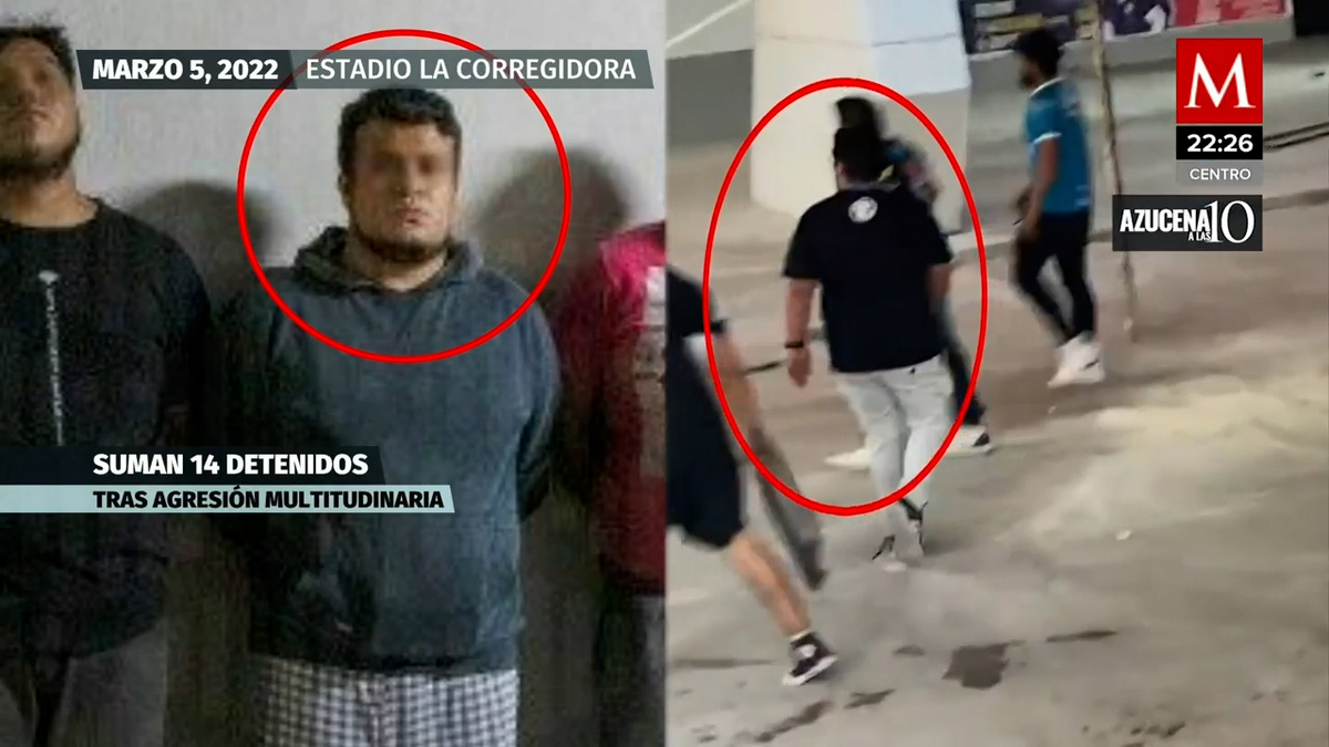 Suman 14 detenidos por riña en estadio La Corregidora de Querétaro