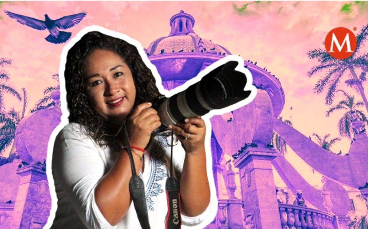Yazmín Sánchez, fotoperiodista de MILENIO Tamaulipas recibió un reconocimiento por su labor en la zona sur. (Especial)