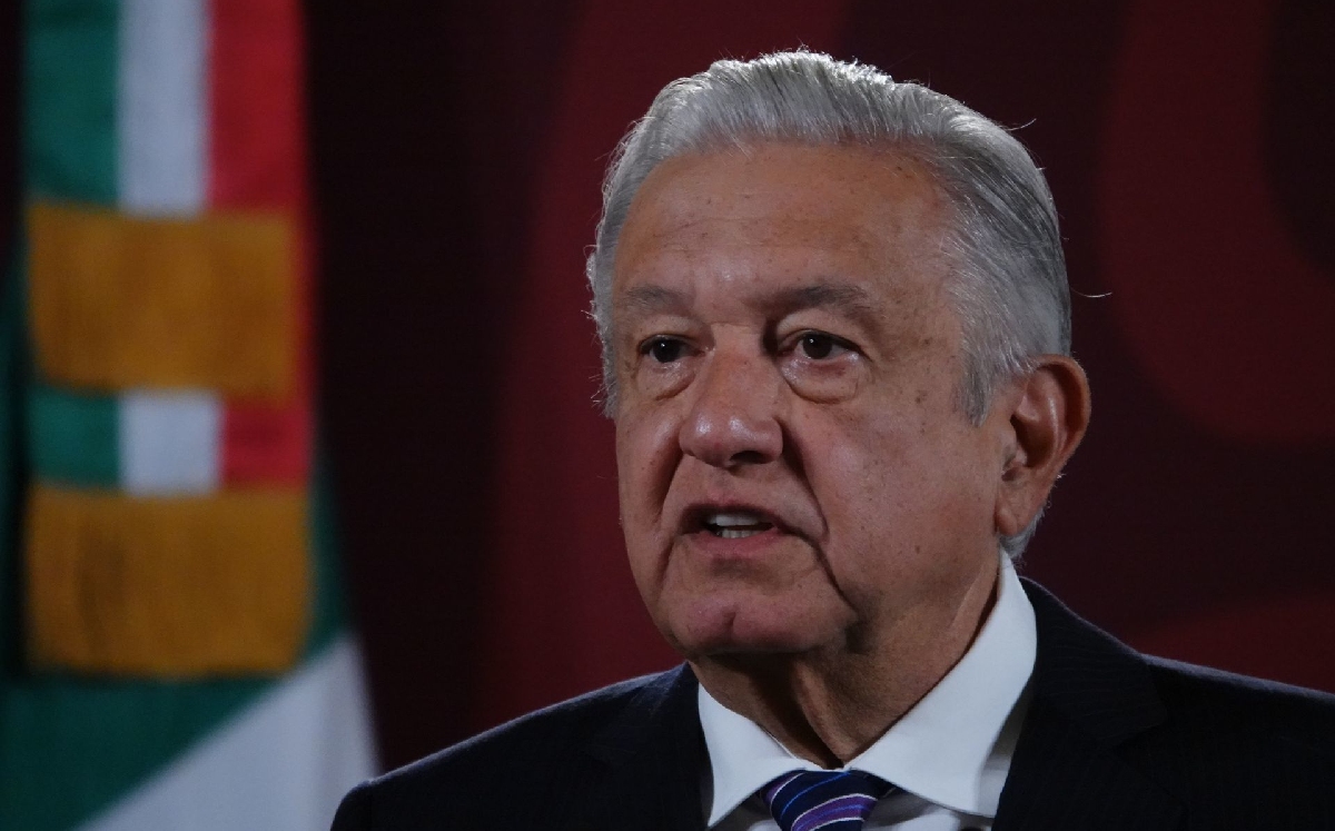 El mandatario durante su conferencia de prensa mañanera de hoy. | Cuartoscuro