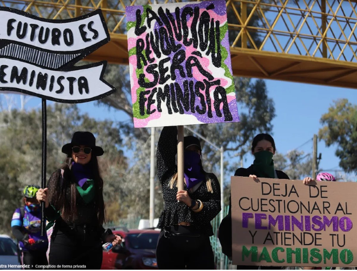 Marcha feminista en La Laguna | Cortesía