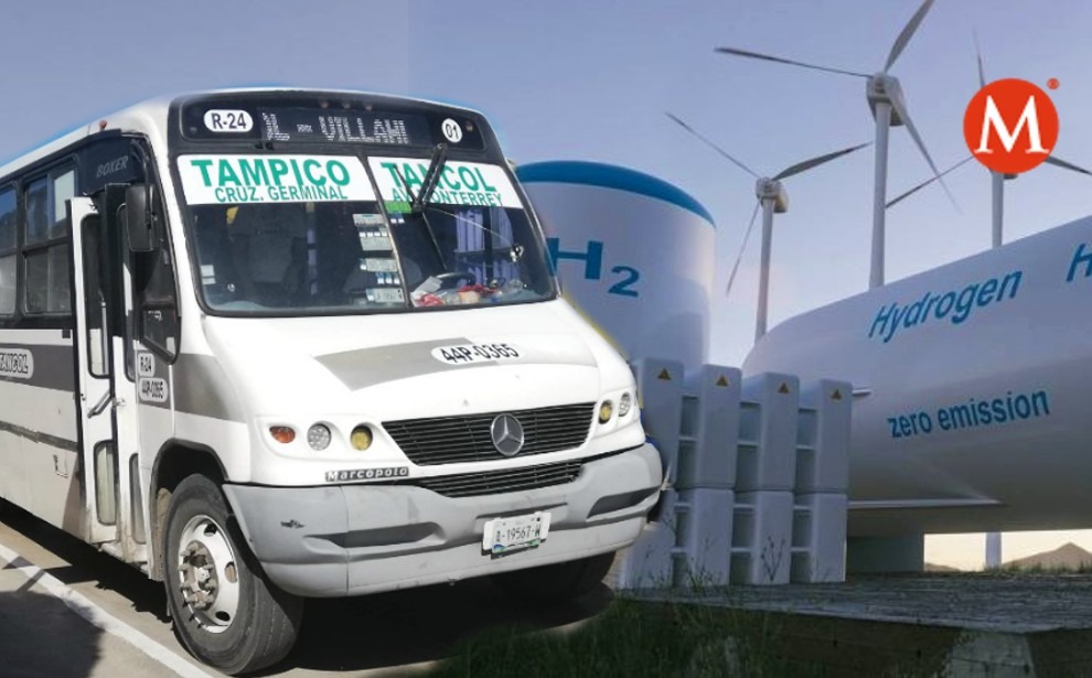 El plazo es el año 2050 para usar hidrógeno verde en transporte público de Tamaulipas.