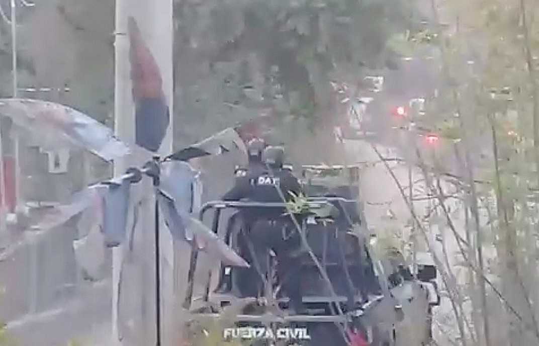 Reportan presunto enfrentamiento en Santiago, Nuevo León. Foto: Especial.