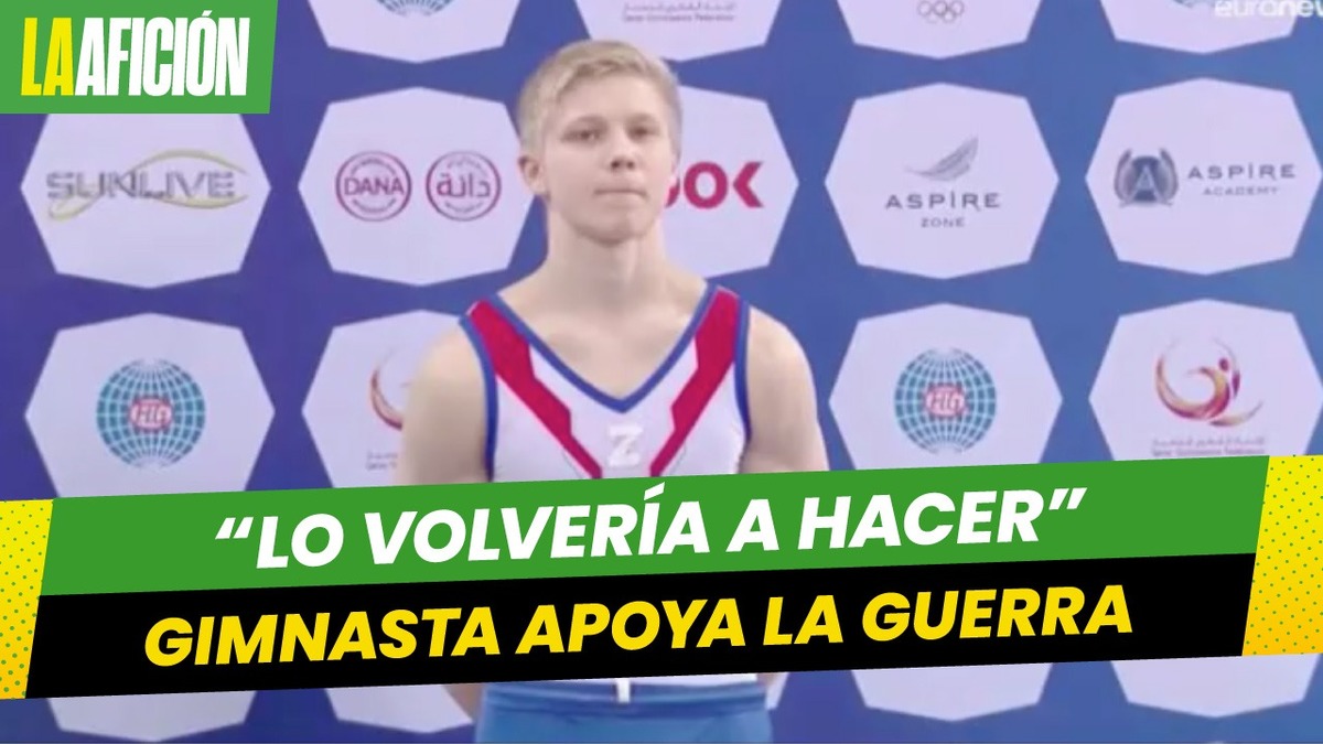 Gimnasta ruso porta una &#039;Z&#039; en el pecho tras perder con ucraniano