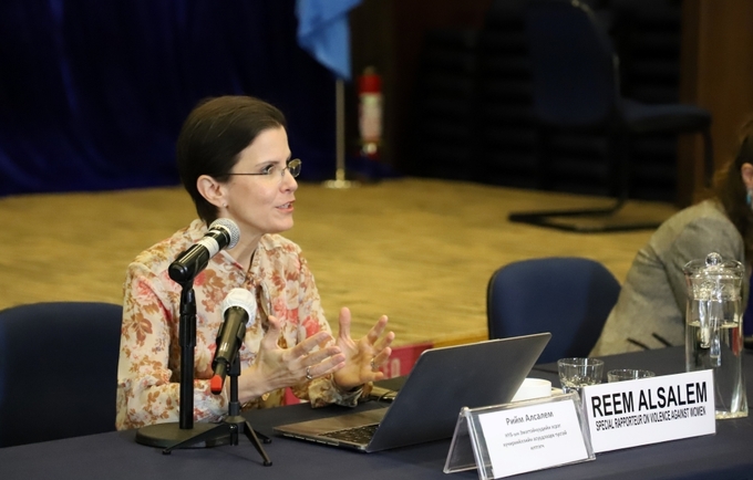 Reem Alsalem, relatora de la ONU sobre violencia contra la mujer. (UNFPA Mongolia)