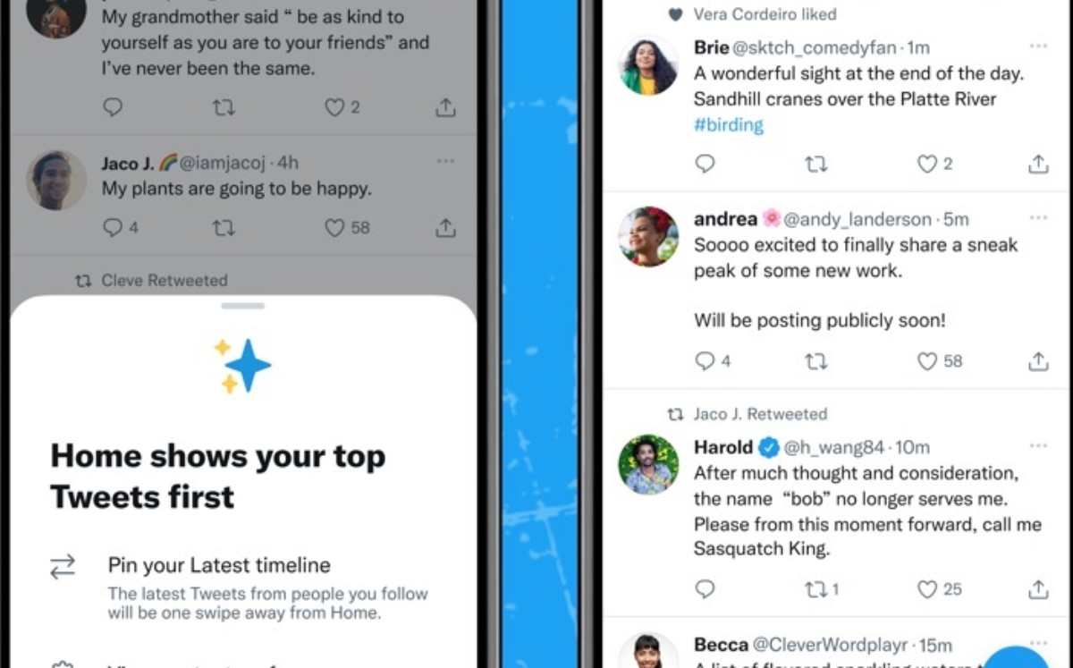 Twitter cambia la línea de tiempo; añade segunda pestaña para publicaciones recientes