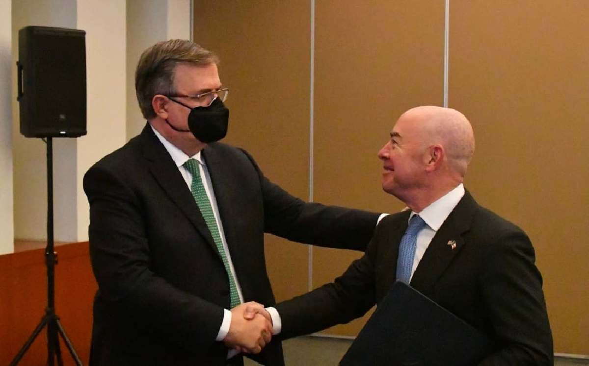El canciller dio la bienvenida a México al secretario de Seguridad estadunidense. | @m_ebrard