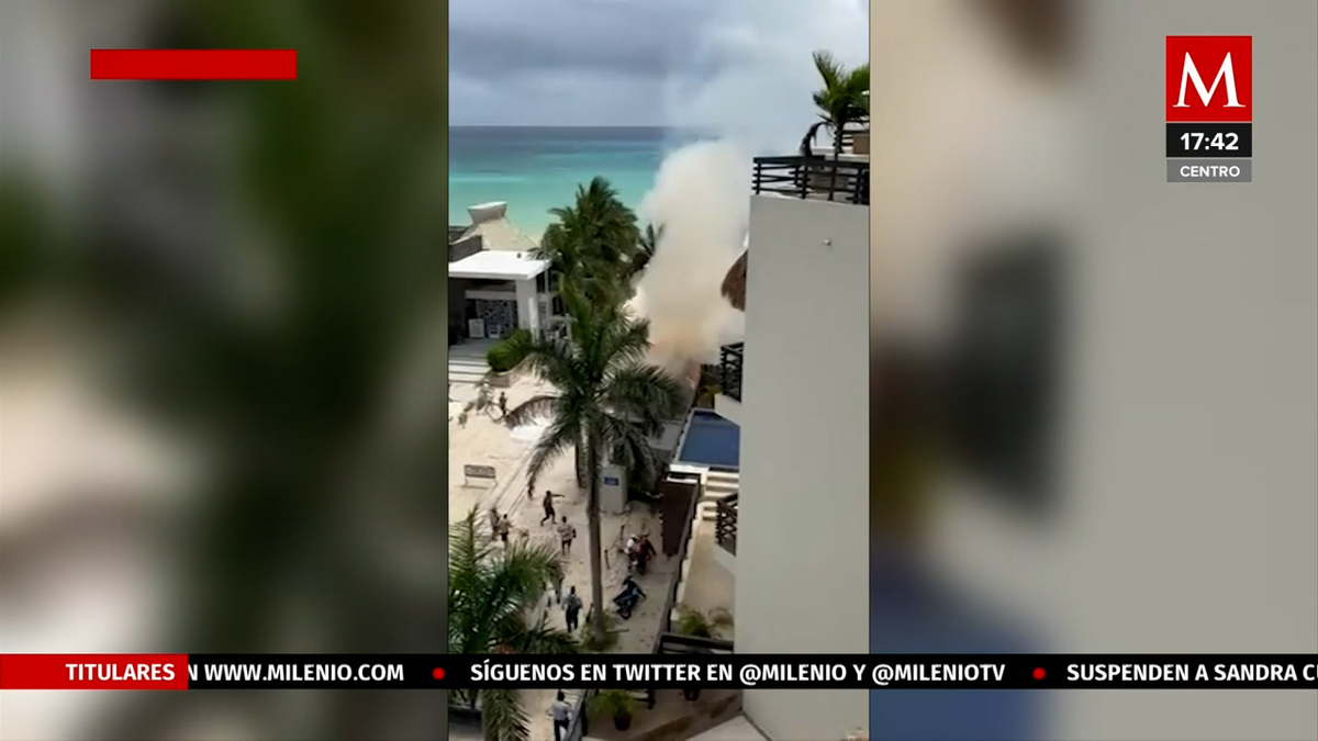 Explosión en restaurante de Playa Mamitas provoca incendio