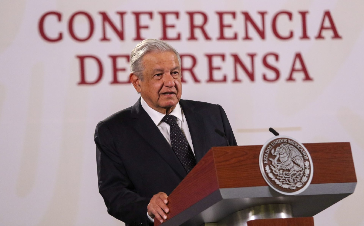 El Presidente durante su conferencia mañanera de hoy en Palacio Nacional. | Cuartoscuro