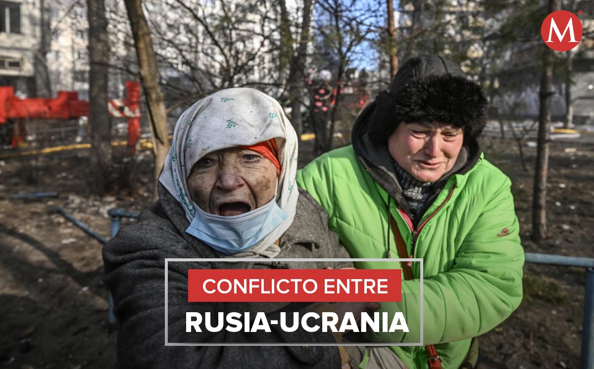 Los bombardeos en Ucrania continúan afectando a la población civil. | Foto: AFP; Diseño: Mauricio Ledesma