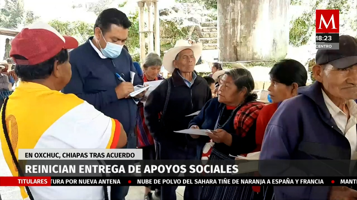 Se reinicia entrega de apoyos e Oxchuc, Chiapas