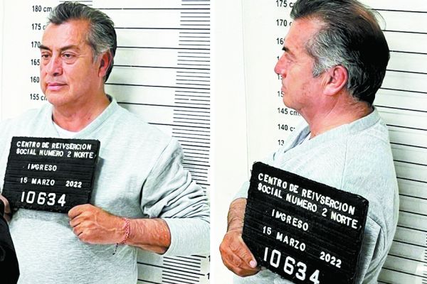 El ex candidato presidencial posa para el fichado de ley. Especial