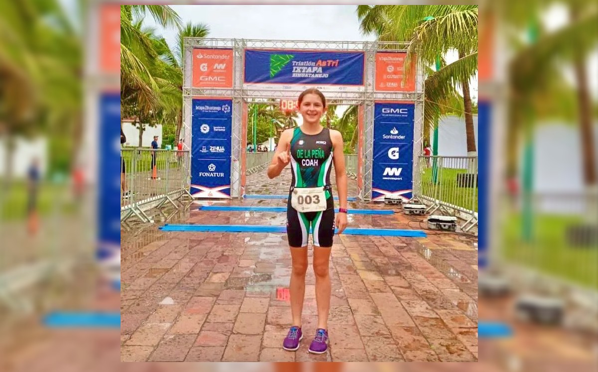 Jimena de la Peña sorprendió con su desempeño en el Campeonato Norteamericano de Triatlón. (Especial)
