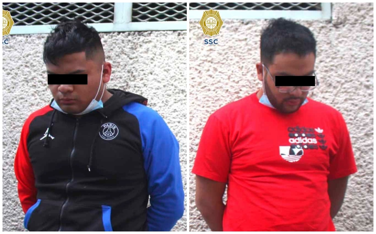 Ambos presuntamente distribuían drogas en la colonia Agrícola Oriental. | Fotos SSC de CdMx