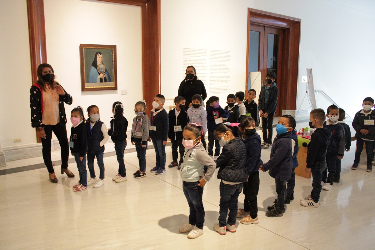 Fueron los alumnos del jardín de niños Elena Garro quienes visitaron la exposición. (cortesía)