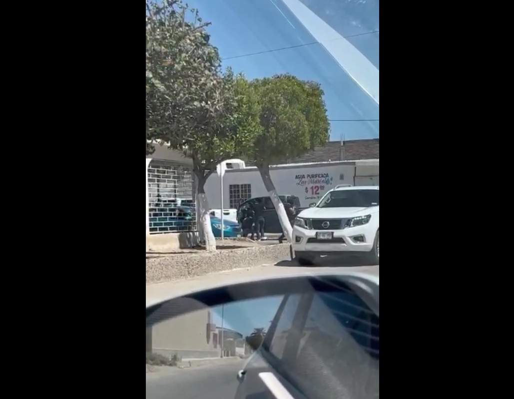 El momento fue captado en un video. (Gabriela Medina)