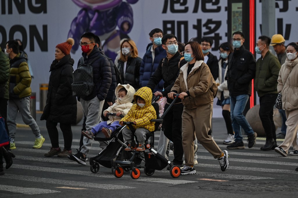 La pandemia de covid-19 ha dejado un número de contagios récord en China. (AFP)