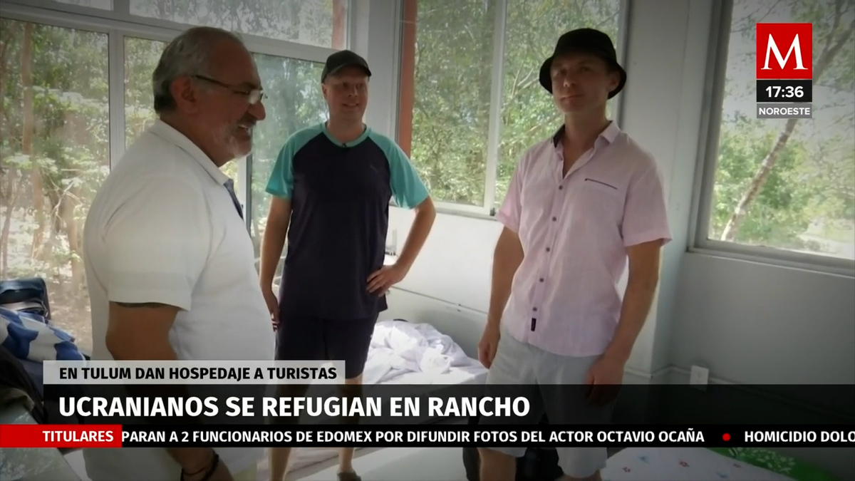 Ucranianos refugiados en Cancún