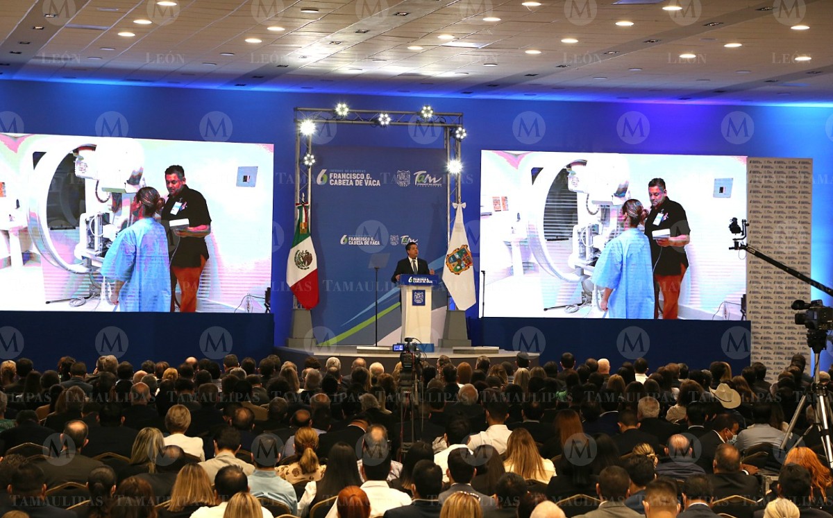 Francisco Javier Cabeza de Vaca en Expo Tampico. (Yazmín Sánchez)