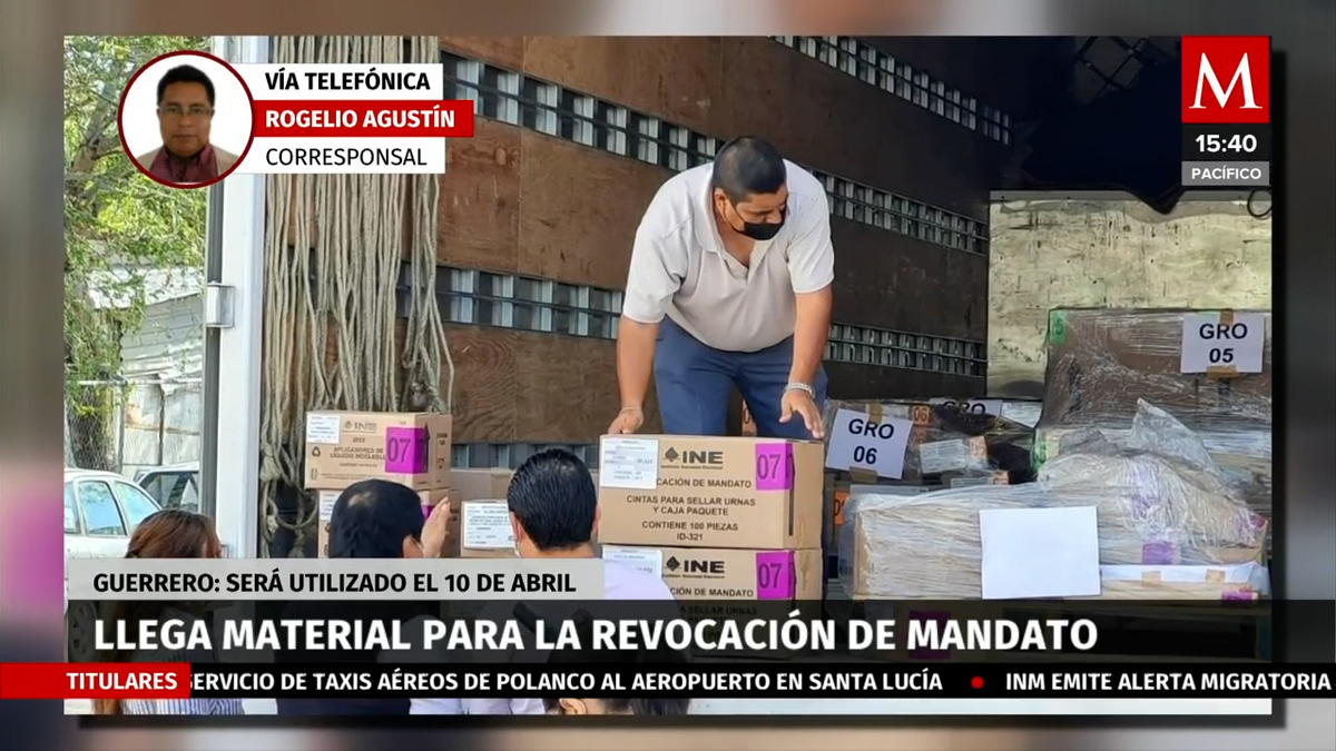Llega a Guerrero material para la revocación de mandato