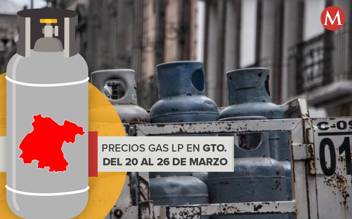 Precio del gas LP en Guanajuato.-