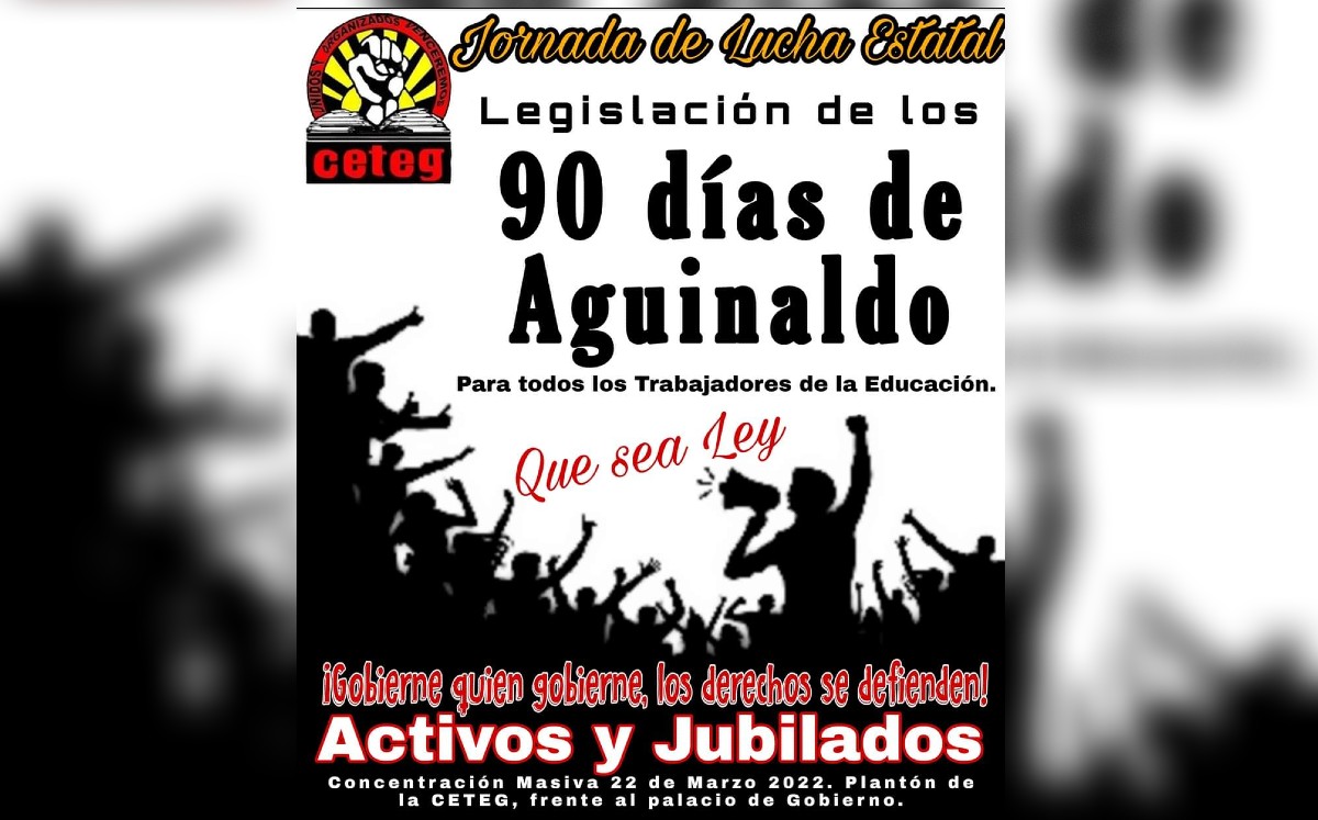 La CETEG convoca a profesores activos y jubilados a una concentración. | Especial
