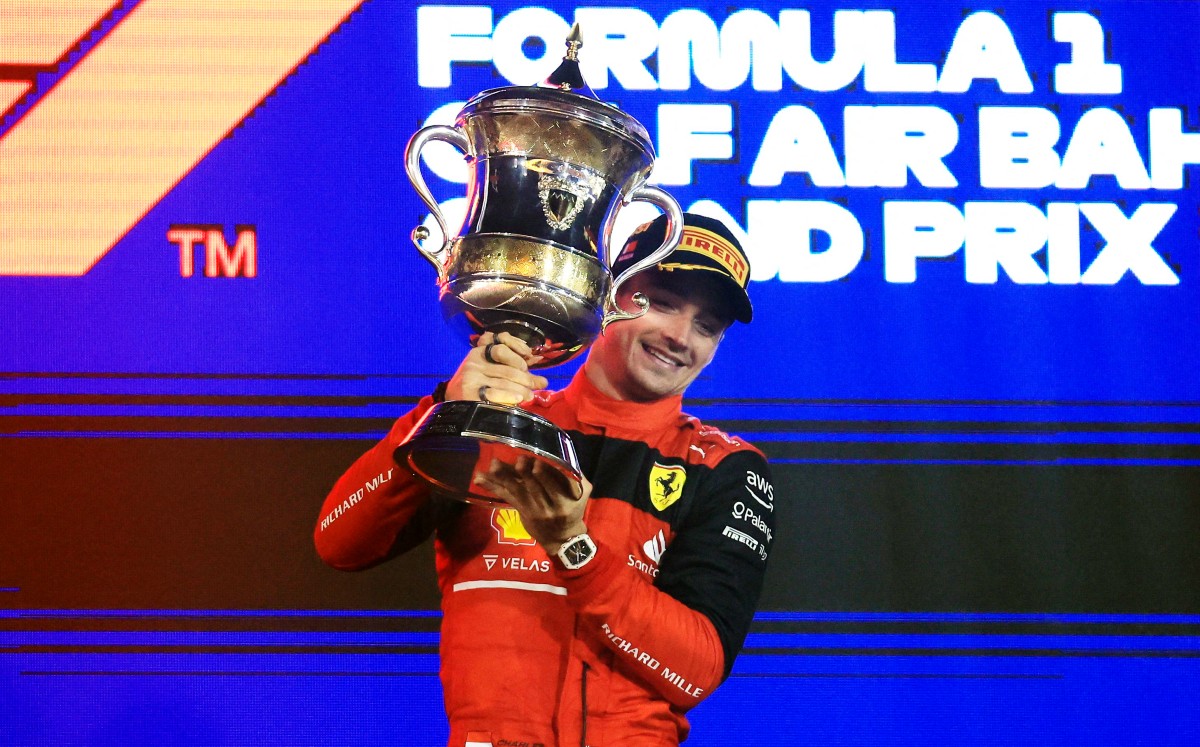 Charles Leclerc gana el GP de Bahréin; Ferrari hace 1-2 con Sainz