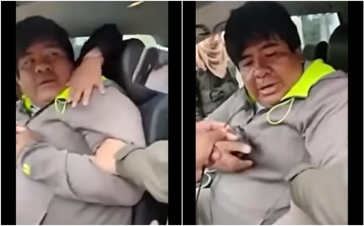 Conductor borracho dice que es de Ucrania para escapar de la multa (Captura).