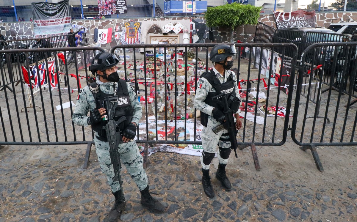 Hubo un fuerte dispositivo de seguridad en el Atlas vs Chivas (imago7)