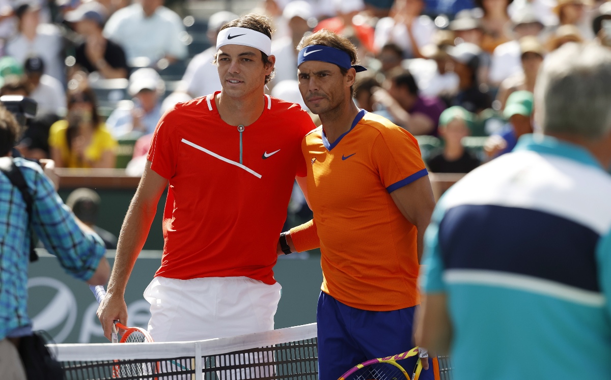 Rafael Nadal cae en la final-de Indian Wells ante Taylor Fritz (EFE)
