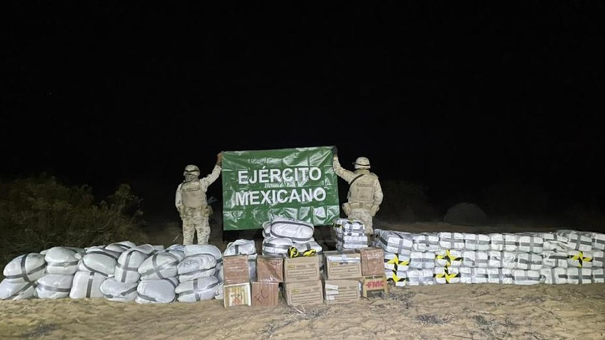 En Sonora, Ejército y Guardia Nacional aseguran más de dos toneladas