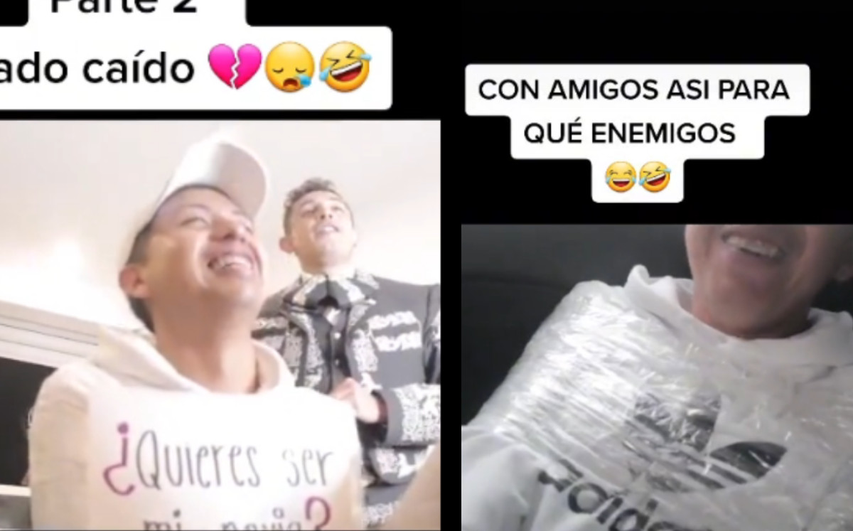 Amigos dan 'empujón' a joven para que declare amor a chica; caso no acaba bien |Especial