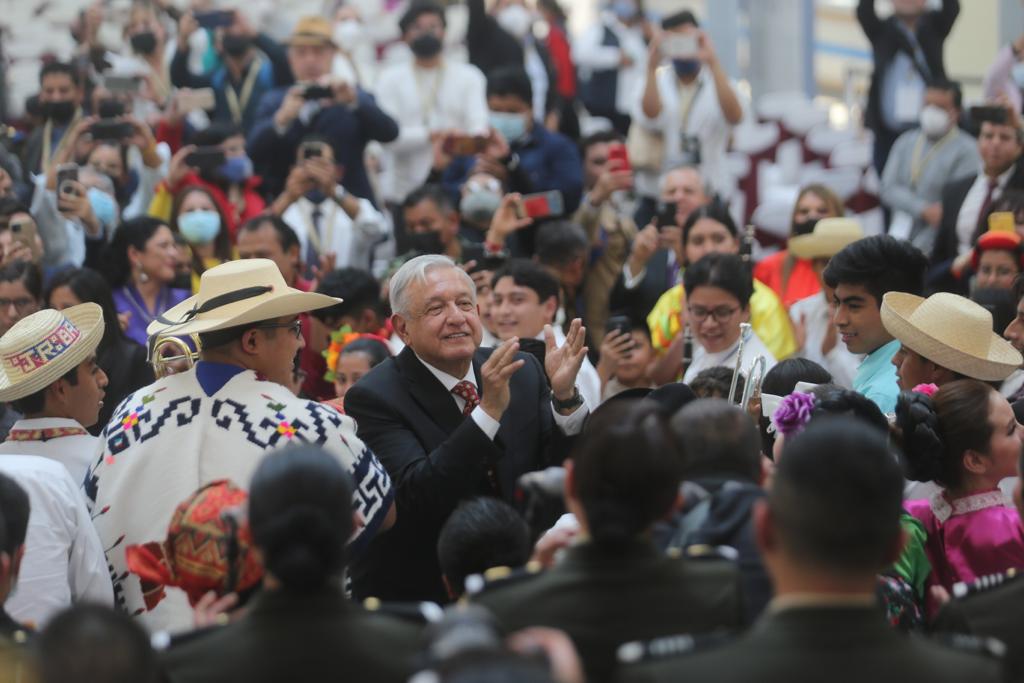 AMLO en la inauguración de AIFA. (Jorge Carballo)